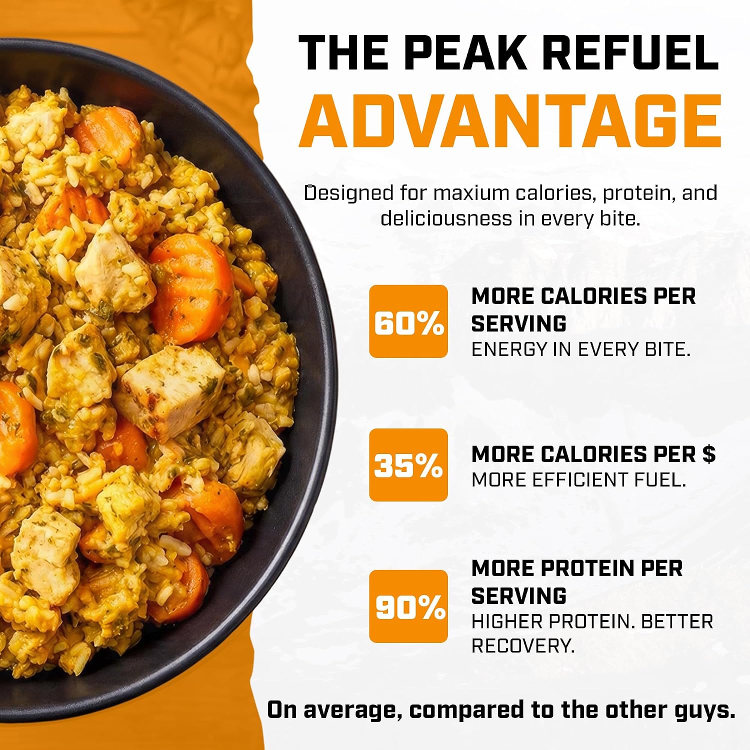 Peak Refuel Chicken Coconut Curry Freeze-Dried Camping Meal with Real Meat