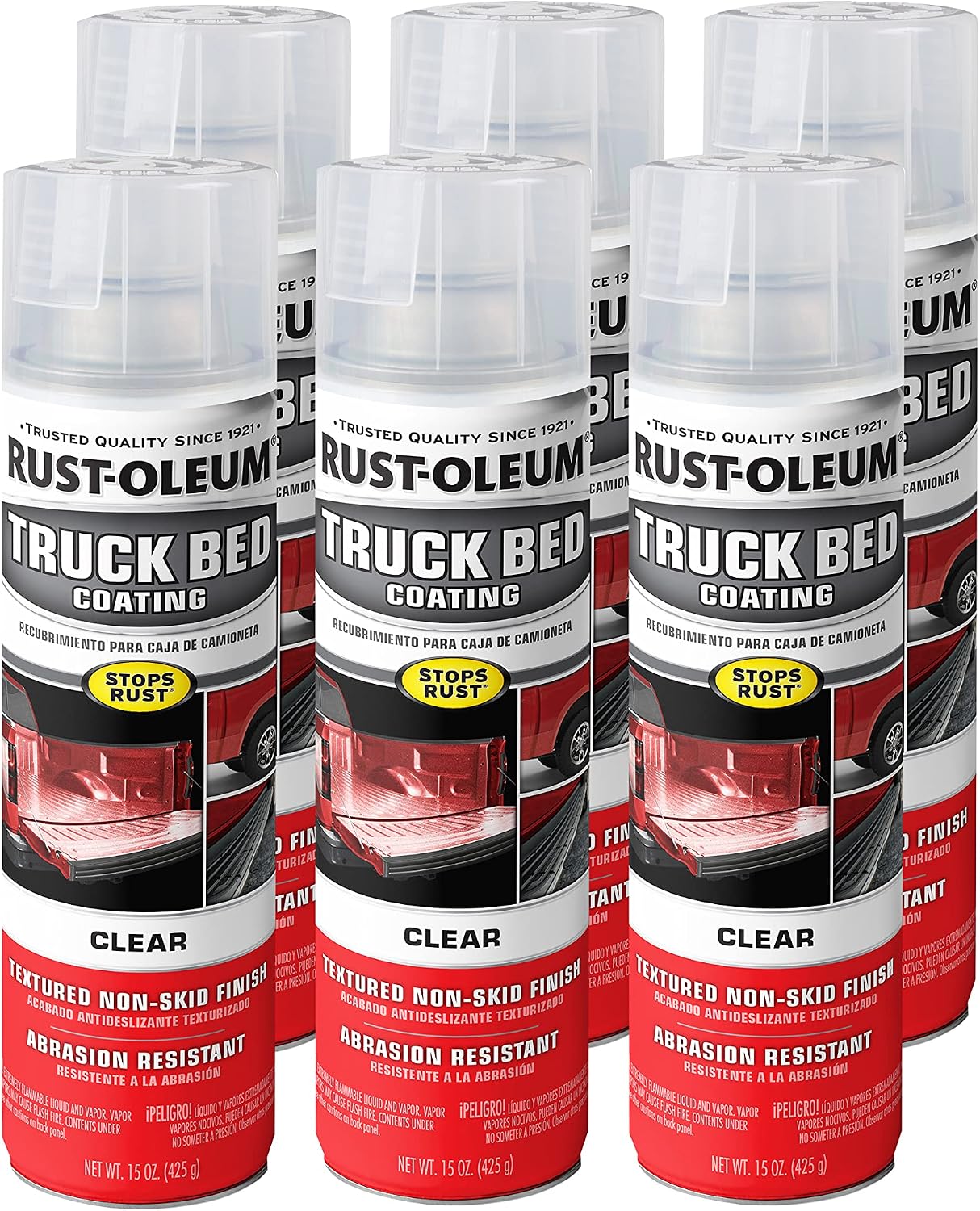 Rust-Oleum Automotive Truck Bed Coating Spray Paint, Clear