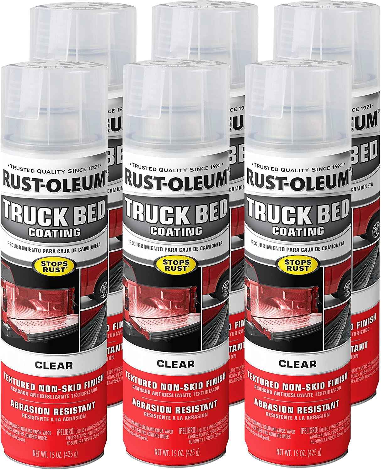 Rust-Oleum Automotive Truck Bed Coating Spray Paint, Clear