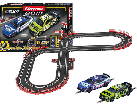 Carrera GO NASCAR Watkins Glen Slot Car Race Track Set – Larson & Byron