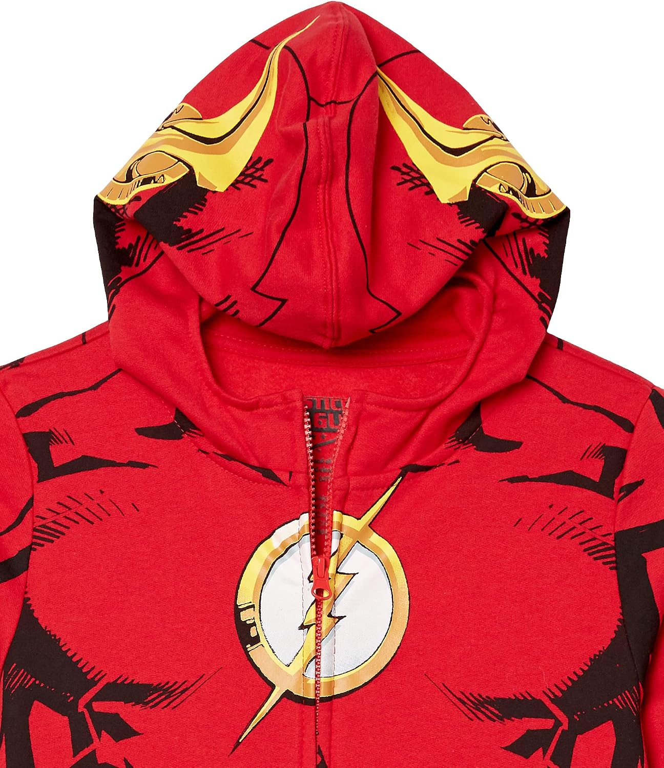 DC Comics boys The Flash Cosplay Zip-up Hoodie With Cape - DC - Boys 4-20