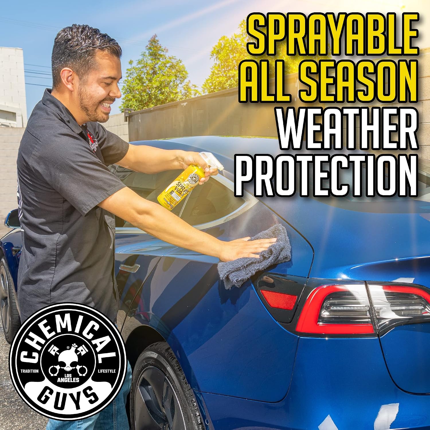 Chemical Guys, Blazin' Banana Carnauba Spray Wax, High Gloss Shine, 16 oz