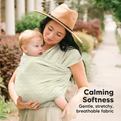 KeaBabies Baby Wrap Carrier, All in 1 Original Baby Carrier, Chevron Maze