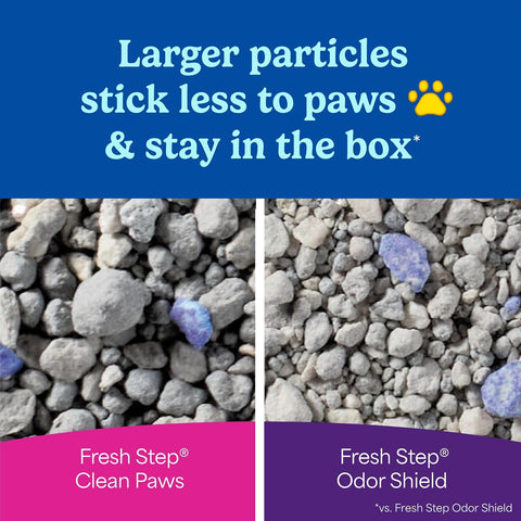 Fresh Step Advanced Clean Paws Multi Cat Clumping Cat Litter, 18.5 lb, 2 Pk