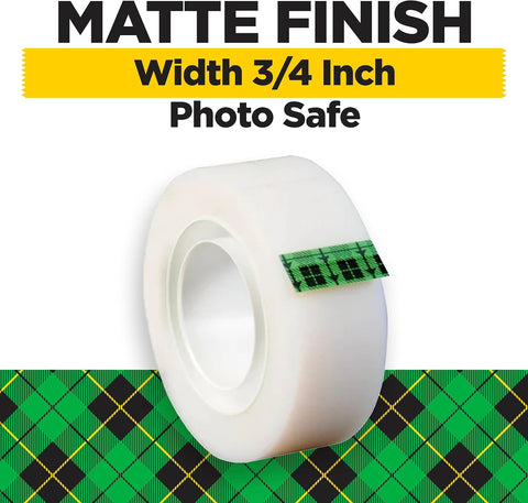Scotch Magic Tape, Invisible, 12 Rolls