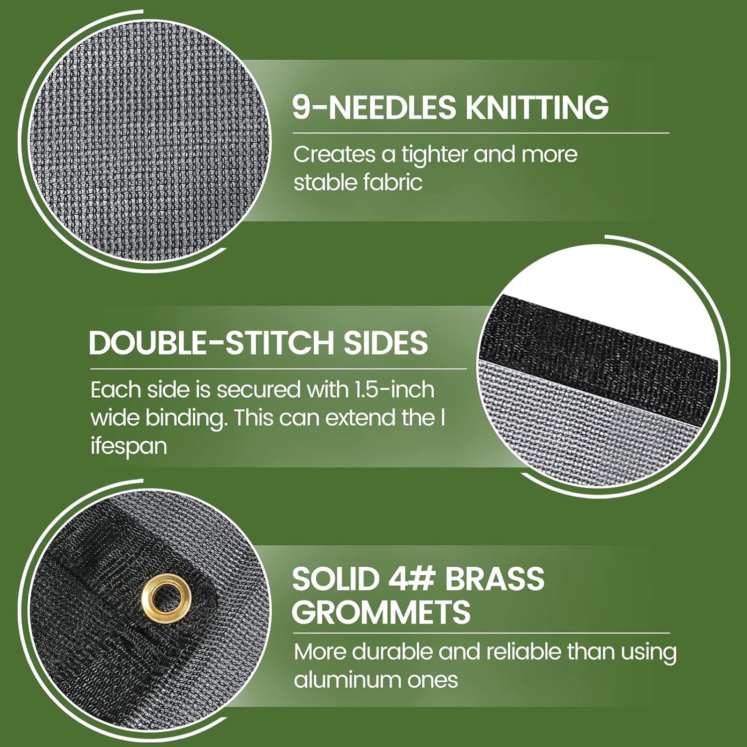 8 X 16 FT 60-70% Heavy Duty Mesh Tarp Shade Cloth