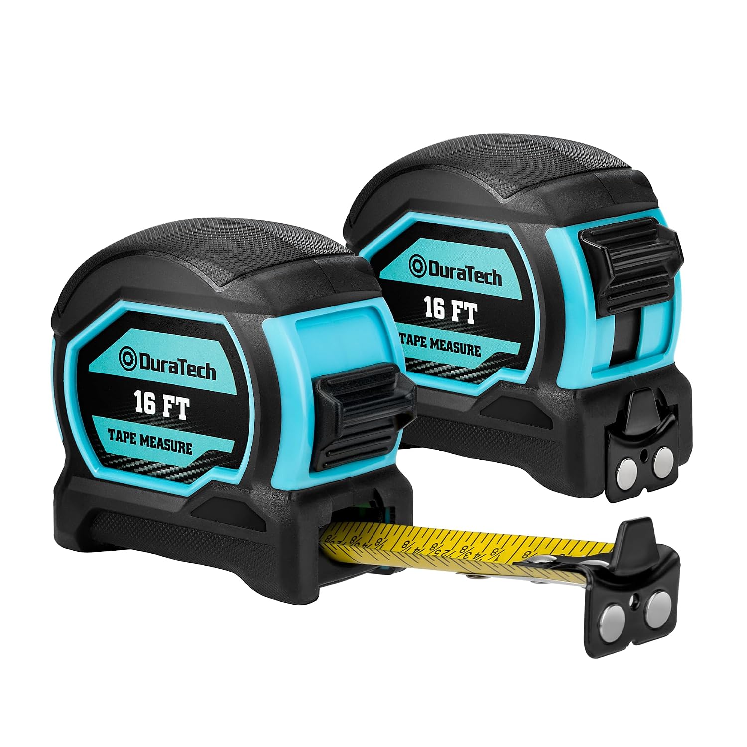 DURATECH 16FT Magnetic Double-Sided Tape Measure, Easy Read Measuring Tape