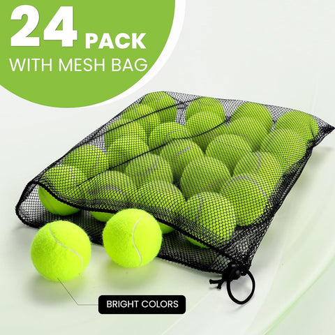 FURWEY Tennis Ball,6/12/24/36/40/80P Training Balls,Dog Balls with Mesh Bag