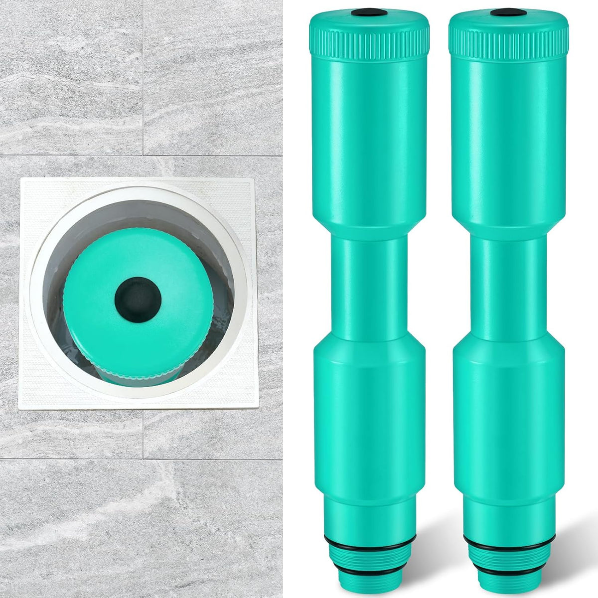 2 Pack Pool Skimmer Plug for 1-1/2 in and 2 in Threaded Skimmers