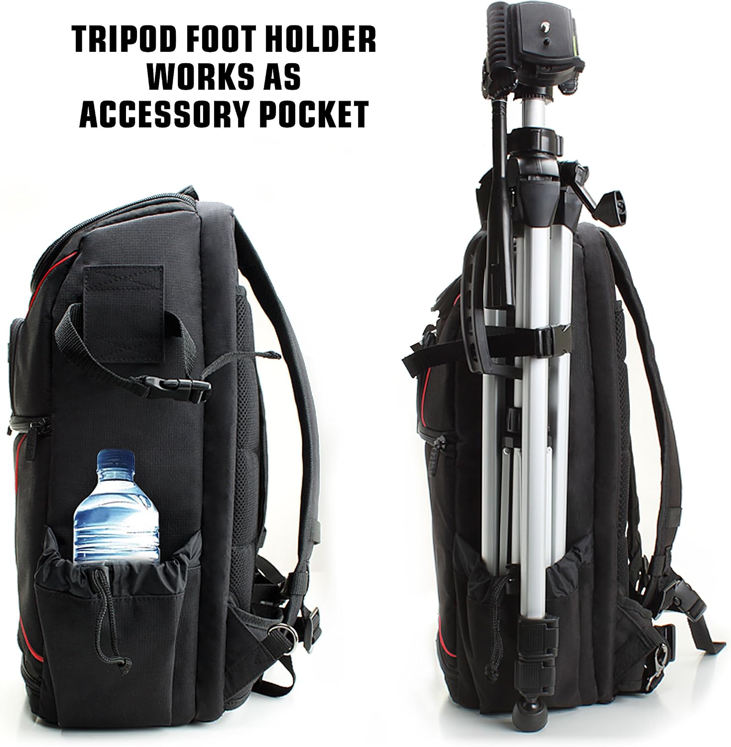 USA Gear Camera Backpack for Photographers DSLR/SLR/Mirrorless Camera Bag with Laptop Slot, Rain Cover, Tripod Holder
