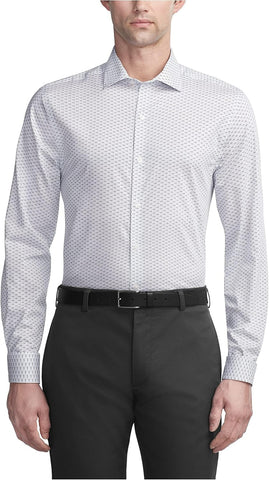 Van Heusen Men's Dress Shirt Slim Fit Ultra Wrinkle Free Flex Collar Stretch
