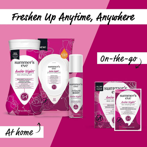 Summer's Eve All-Over Daily Feminine Wash, Amber Nights, 15 Fl Oz
