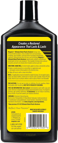 Meguiar's Ultimate Black Plastic Restorer, 16 Oz