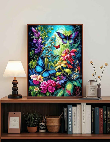 Diamond Art Kits for Adult,Midnight Garden Diamond Painting,11.8X15.8inch