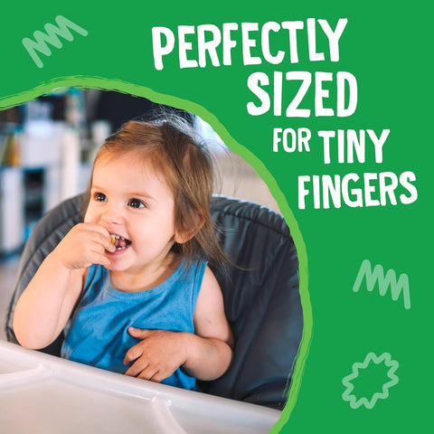 Earth's Best Organic Melty Hoops, Bite-Sized Snacks for Babies 8 Months and Up, Spring Veggie, 0.32 Ounce Individual Bags (Pack of 4)