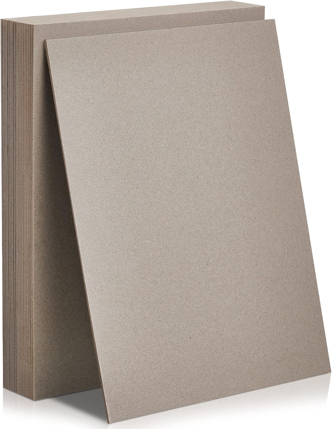 Lewtemi 20pcs Bookboard, Chipboard for Book Binding, 12.5 x 10''80pt, Gray