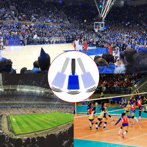 8’’ Steel Cow Bell with Handle, Noise Maker Cowbell, Cheering Loud Hand Call Bell for Sport Events Football Soccer Hockey Baseball Basketball Games Party Concert Graduations School Wedding Farm Ranch