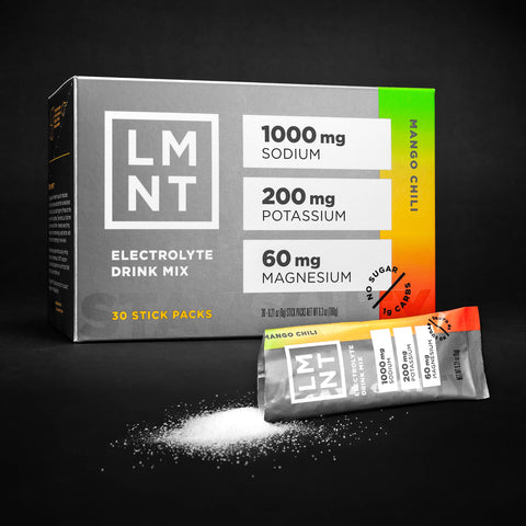 LMNT Zero Sugar Electrolytes - Mango Chili Salt | Drink Mix | 30 Count