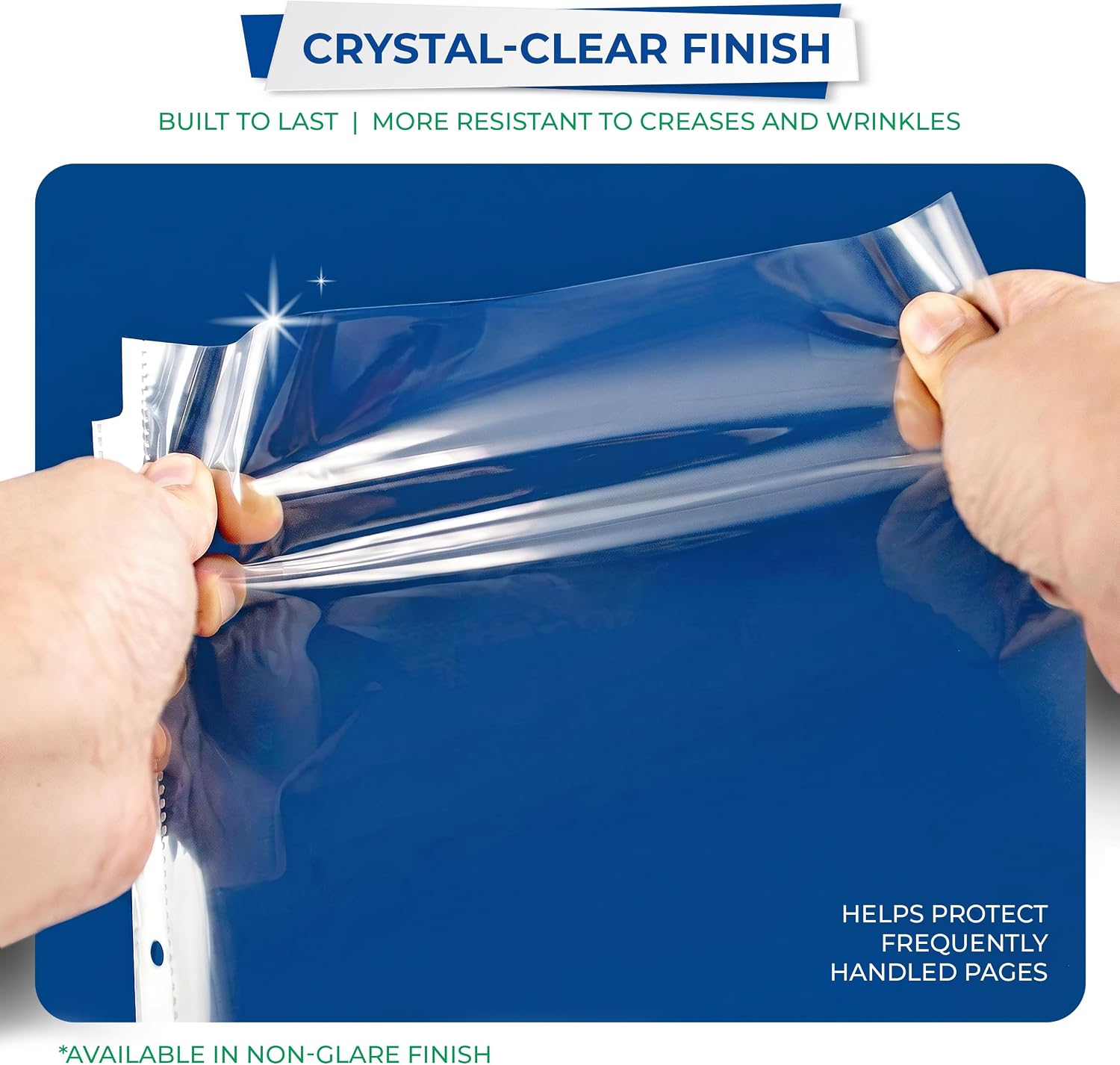 Samsill 200 Pack Heavy Duty Sheet Protectors, Crystal Clear, 8.5x11 Inch Page Protectors for 3 Ring Binder, Letter Size Protectors, Reinforced Holes, Clear Protector, Top Loading, Acid Free