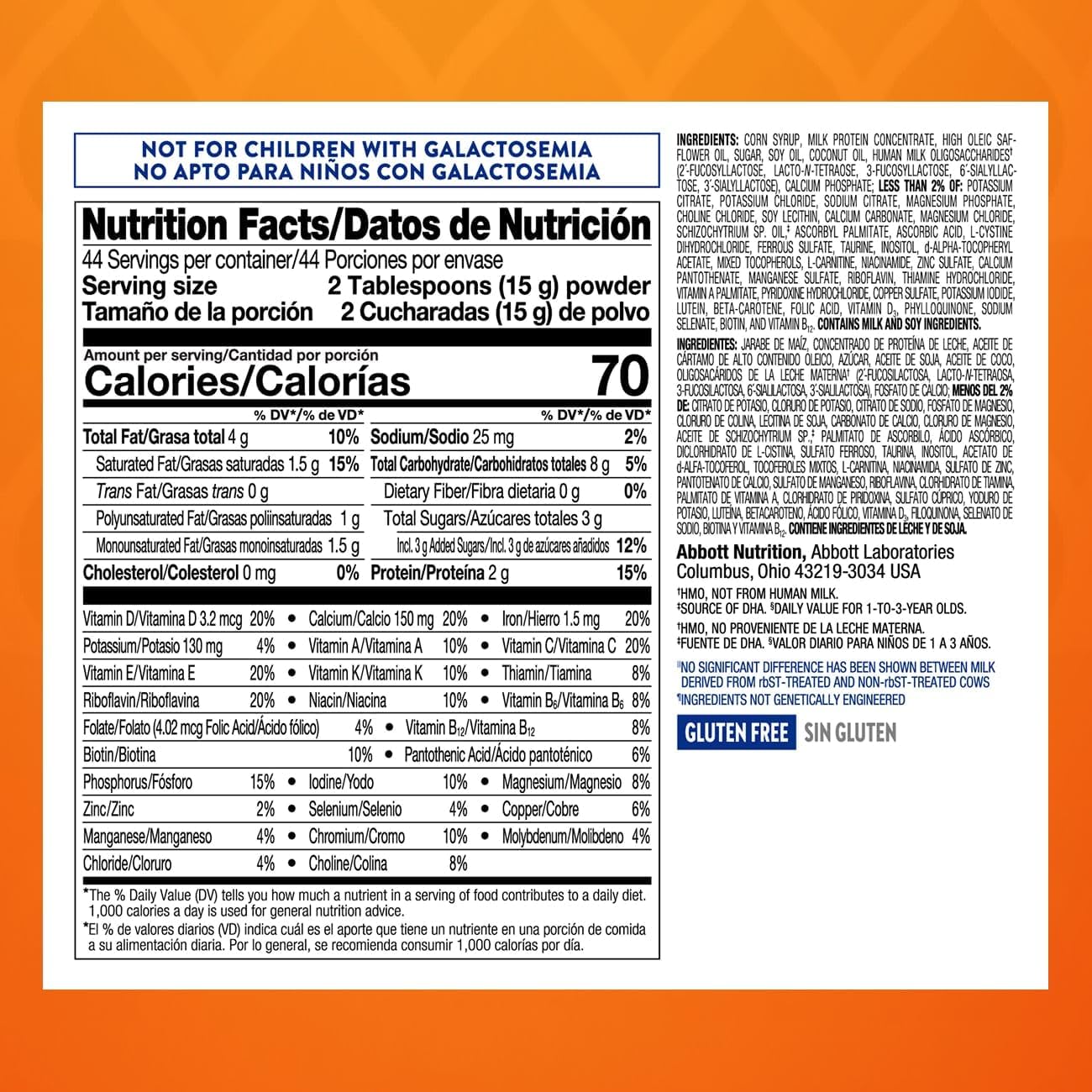 Go & Grow 360 Total Care Sensitive by Similac Toddler Nutritional Drink With 5 HMOs, Powder, 23.3-oz Can, Pack of 4