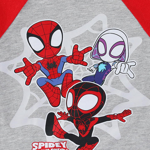 Marvel Spidey and His Amazing Friends Boys Short Sleeve T-Shirt and French Terry Shorts Set for Toddlers