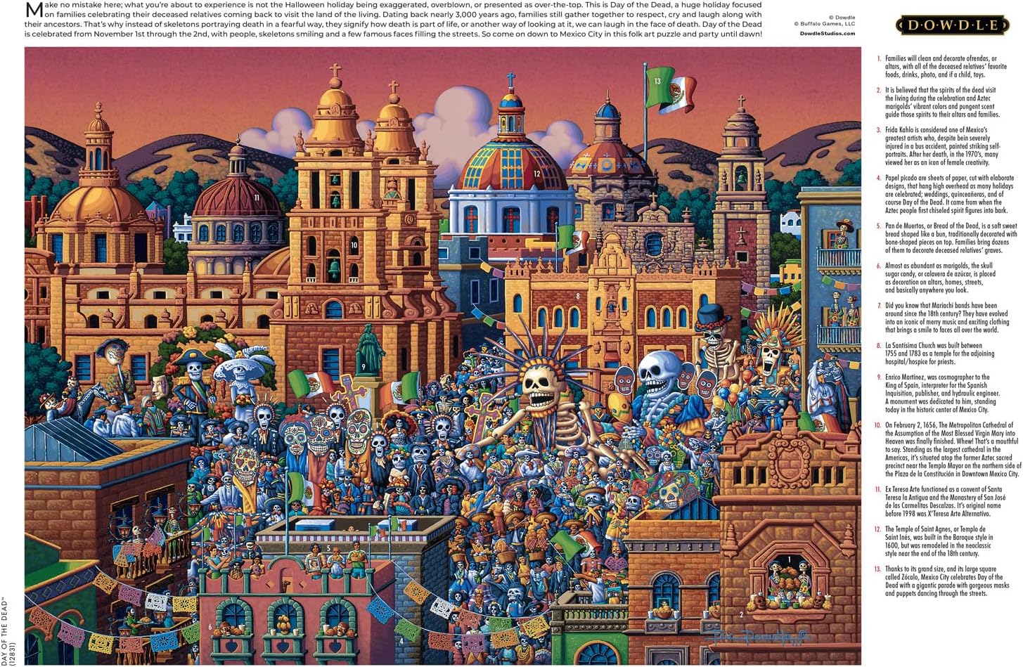 Buffalo Games - Eric Dowdle Day of the Dead - 1000 Piece Puzzle for Adults