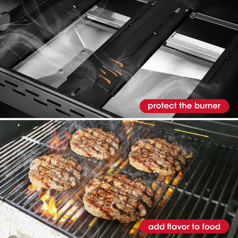 Unicook 3 Pack Adjustable Gas Grill Heat Plates, 11.75-21 in L x 3.75 in W