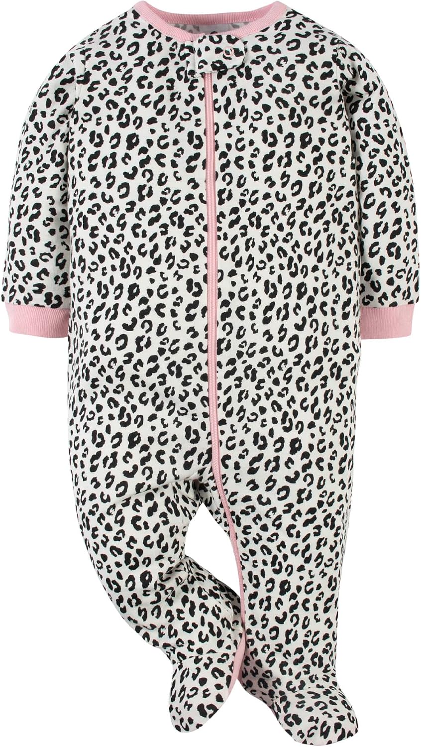 Gerber Baby Girls 4-Pack Sleep 'N Play Footie
