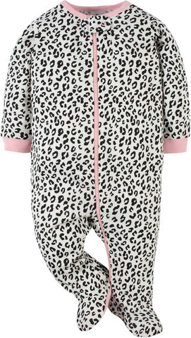 Gerber Baby Girls 4-Pack Sleep 'N Play Footie
