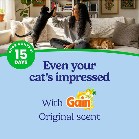 Fresh Step Advanced Odor Shield Clumping Cat Litter with Gain, 18.5 lb, 2Pk