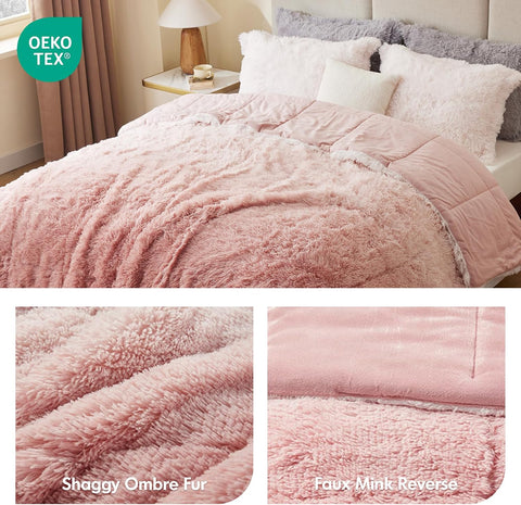 Intelligent Design Brielle Comforter Set, Full/Queen, 3 Piece, Blush