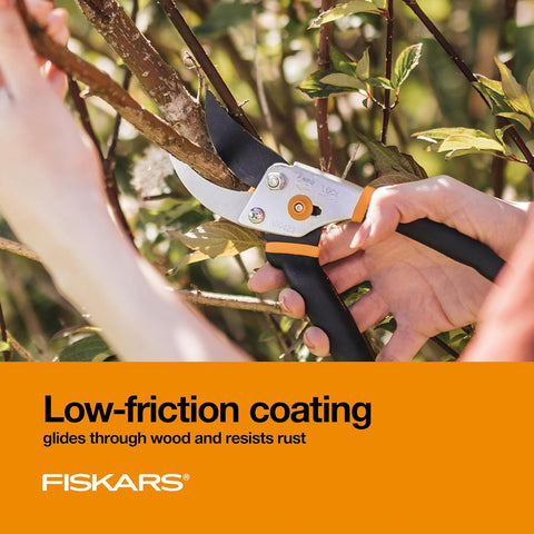 Fiskars Bypass Pruning Shears, 5/8" Cut Capacity Garden Clippers