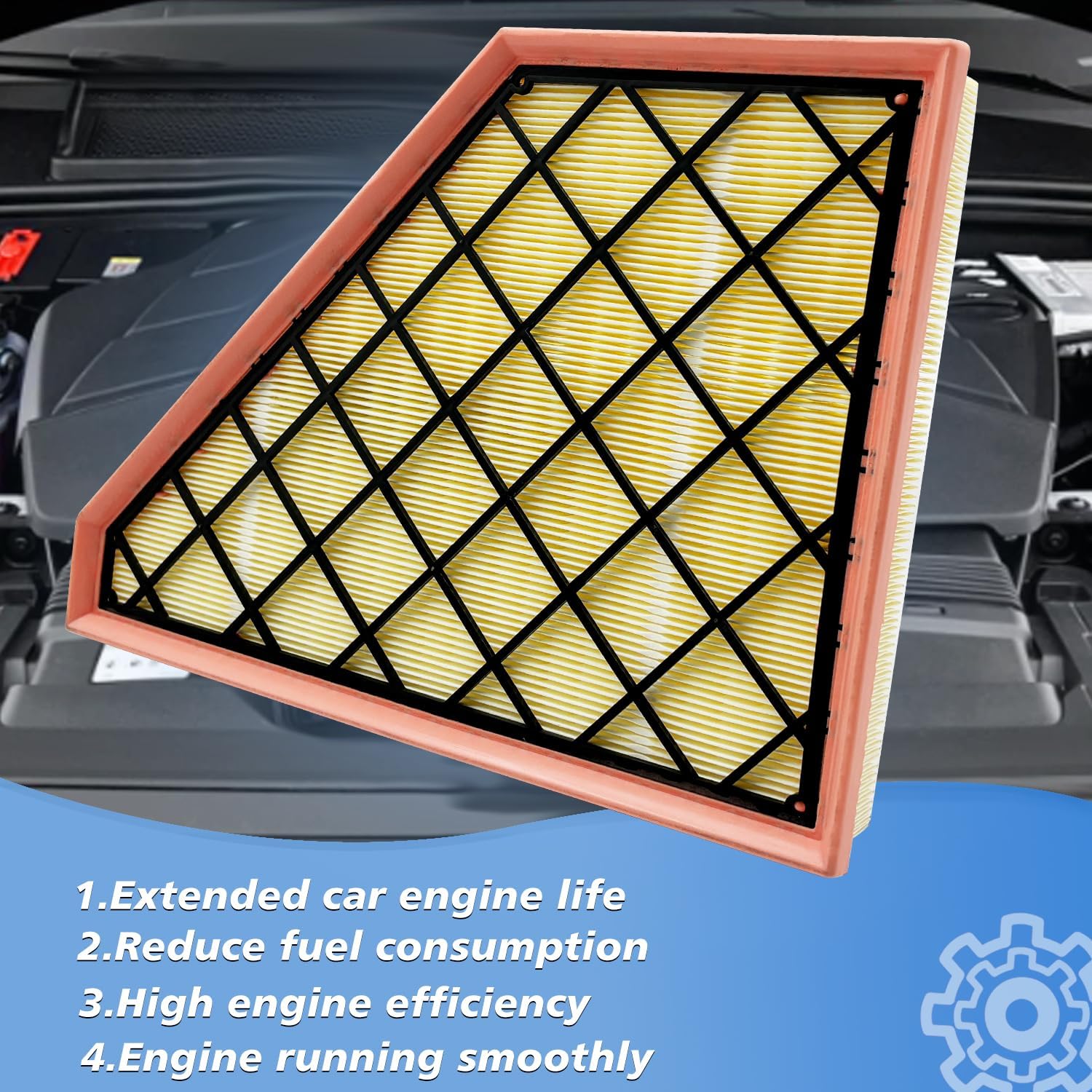 Cabin and Engine Air Filter Fits for Traverse 2018-2025 2026, Blazer 2019-2026, Acadia 2017-2026, Enclave 2018-2026, XT5 2017-2026, XT6 2020-2025, Fits 23321606, CA12166, CF11966