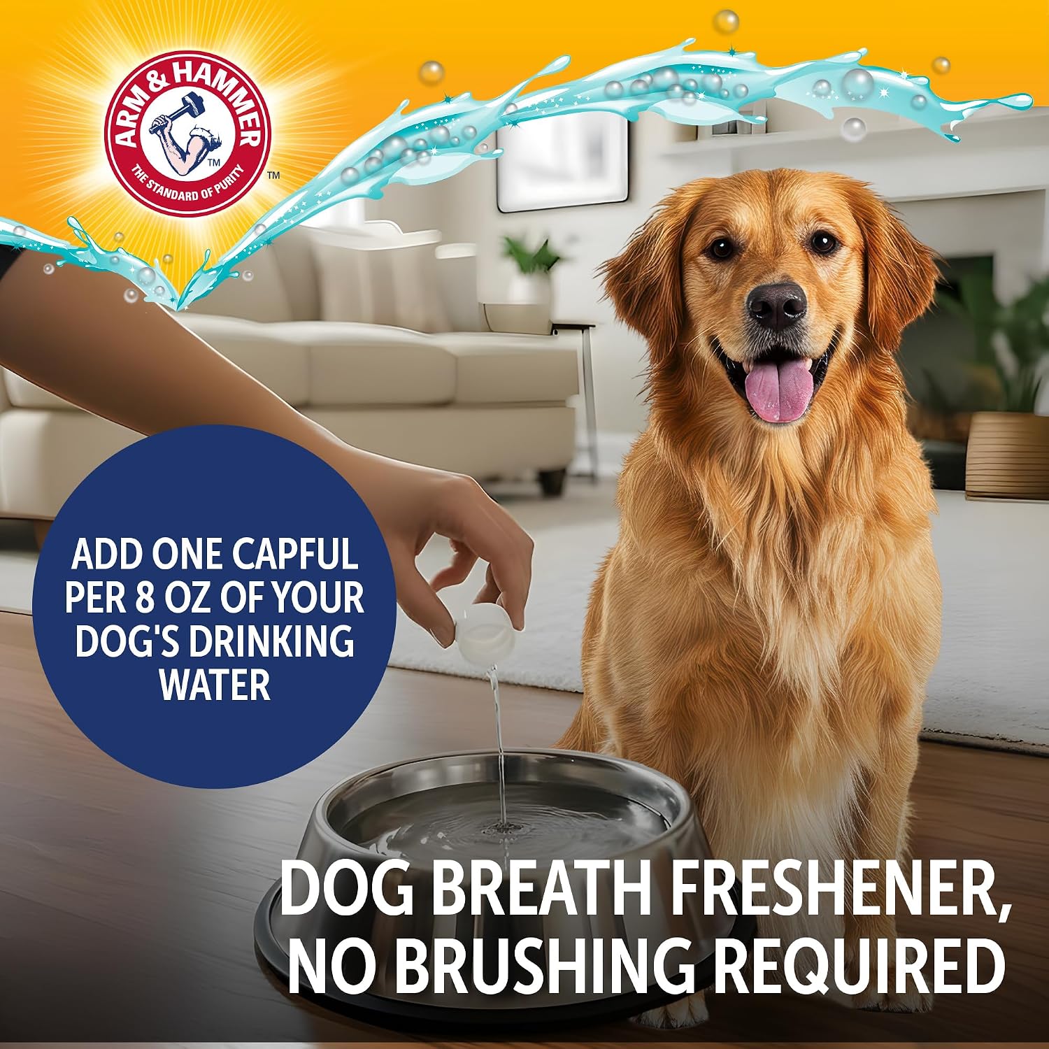 Arm & Hammer Complete Care Dog Dental Water Additive, 16 Fl Oz