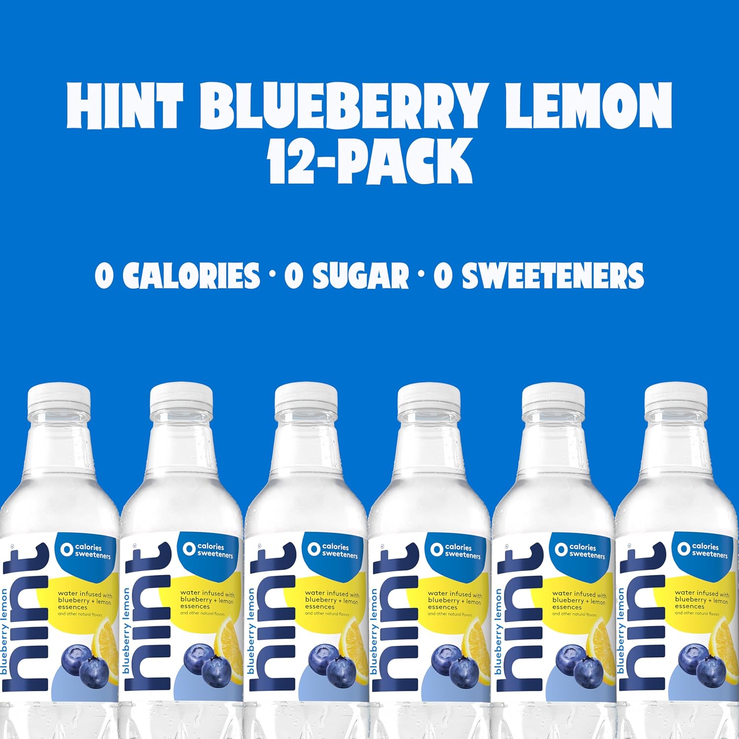 Hint Flavored Water Zero Sugar 0 Calories - White Variety (12 pack)