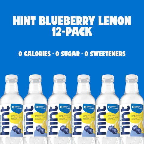 Hint Flavored Water Zero Sugar 0 Calories - White Variety (12 pack)