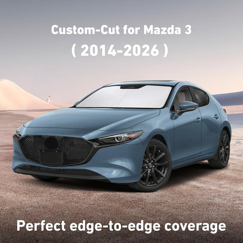 EcoNour Windshield Sunshade Compatible for Mazda 3 2014-2024 2025 2026