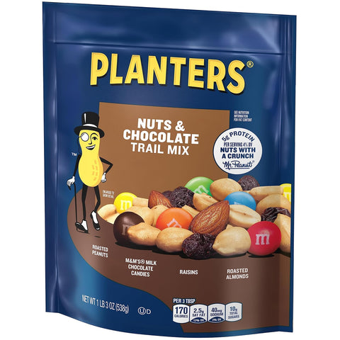 PLANTERS Fruit and Nut Trail Mix, 2 oz Single Serve Bags (Pack of 72) - Trail Mix Snack Pack for On the Go Snacking - Great After School , Movie or Active Lifestyle Snack - Kosher Snack