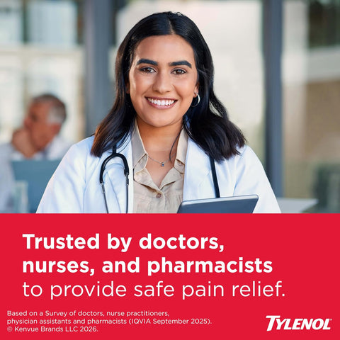 Tylenol 8-Hour Extended Release Caplets, 650 mg Acetaminophen, 100 Ct