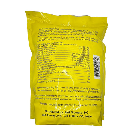 Real Growers Recharge – 5lb | Mycorrhizae Soil Microbe Inoculant for Living Soil & Coco Coir | Improves Nutrient Uptake & Root Growth