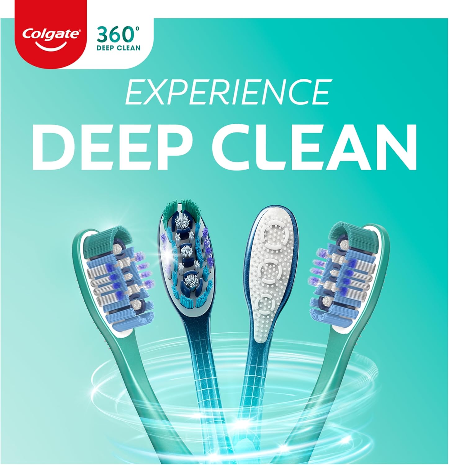 Colgate 360 Soft Toothbrushes, 4 Pack
