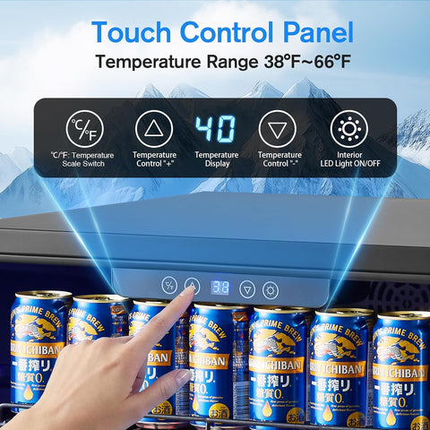 Kalamera 24 Inch Beverage Refrigerator, 164 Cans Under Counter Mini Fridge