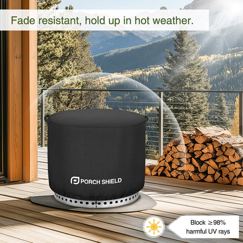 Porch Shield Waterproof Round Solo Stove Bonfire Cover 22 inch