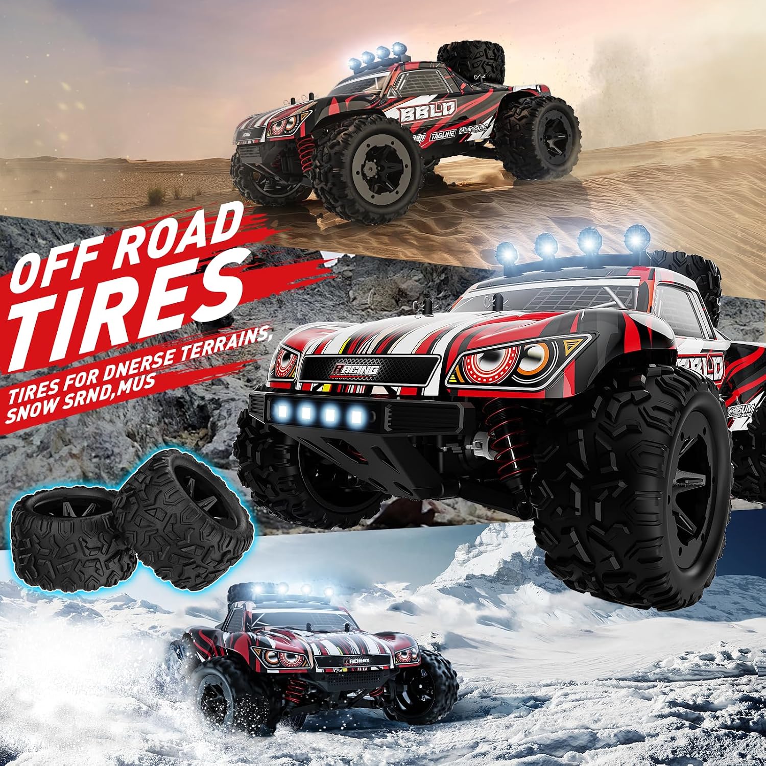 1:18 4WD RC Car 25 MPH for Teens Adults Off-Road Truck