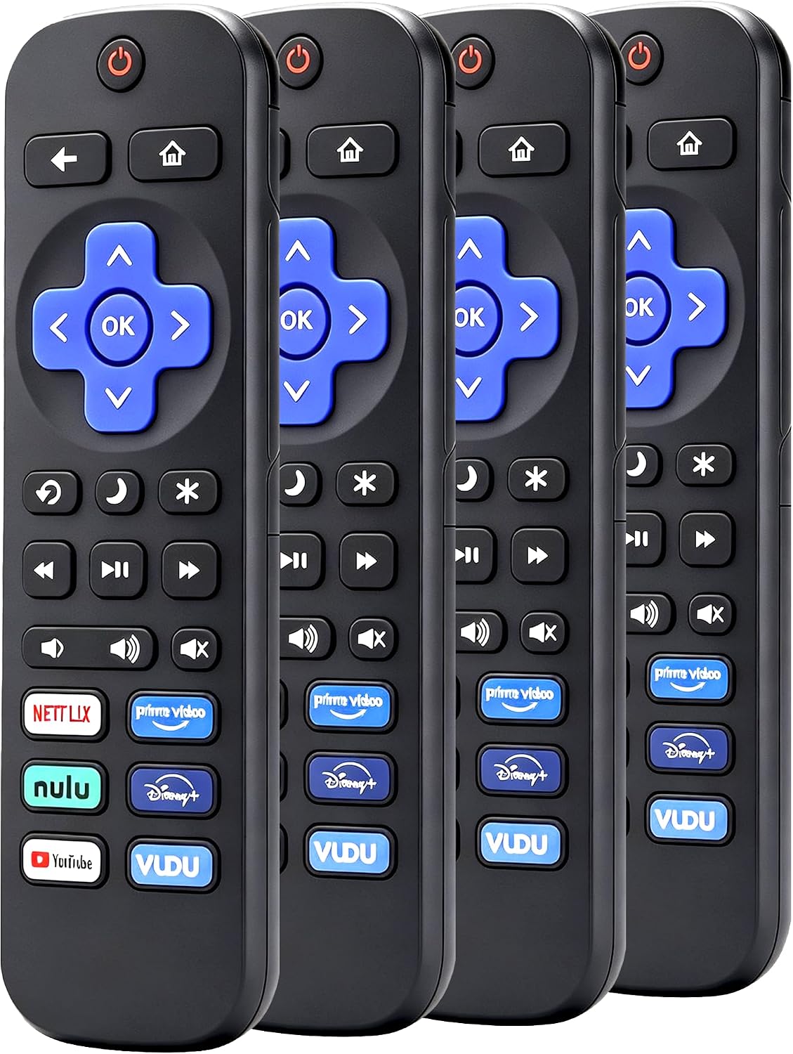 Gotellx 4 Pack Replacement Remote Controls for Roku TV