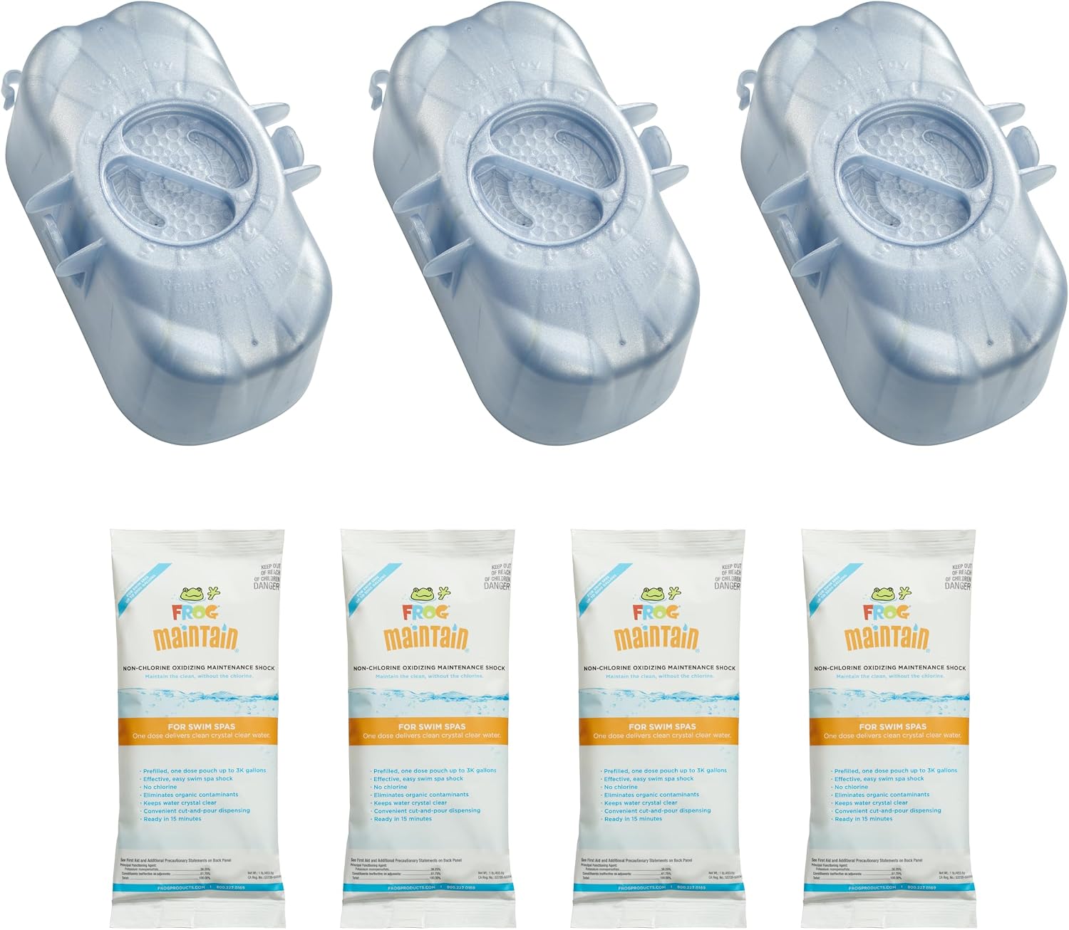 FROG @ease Replacement SmartChlor Cartridges for Swim Spas & Maintain