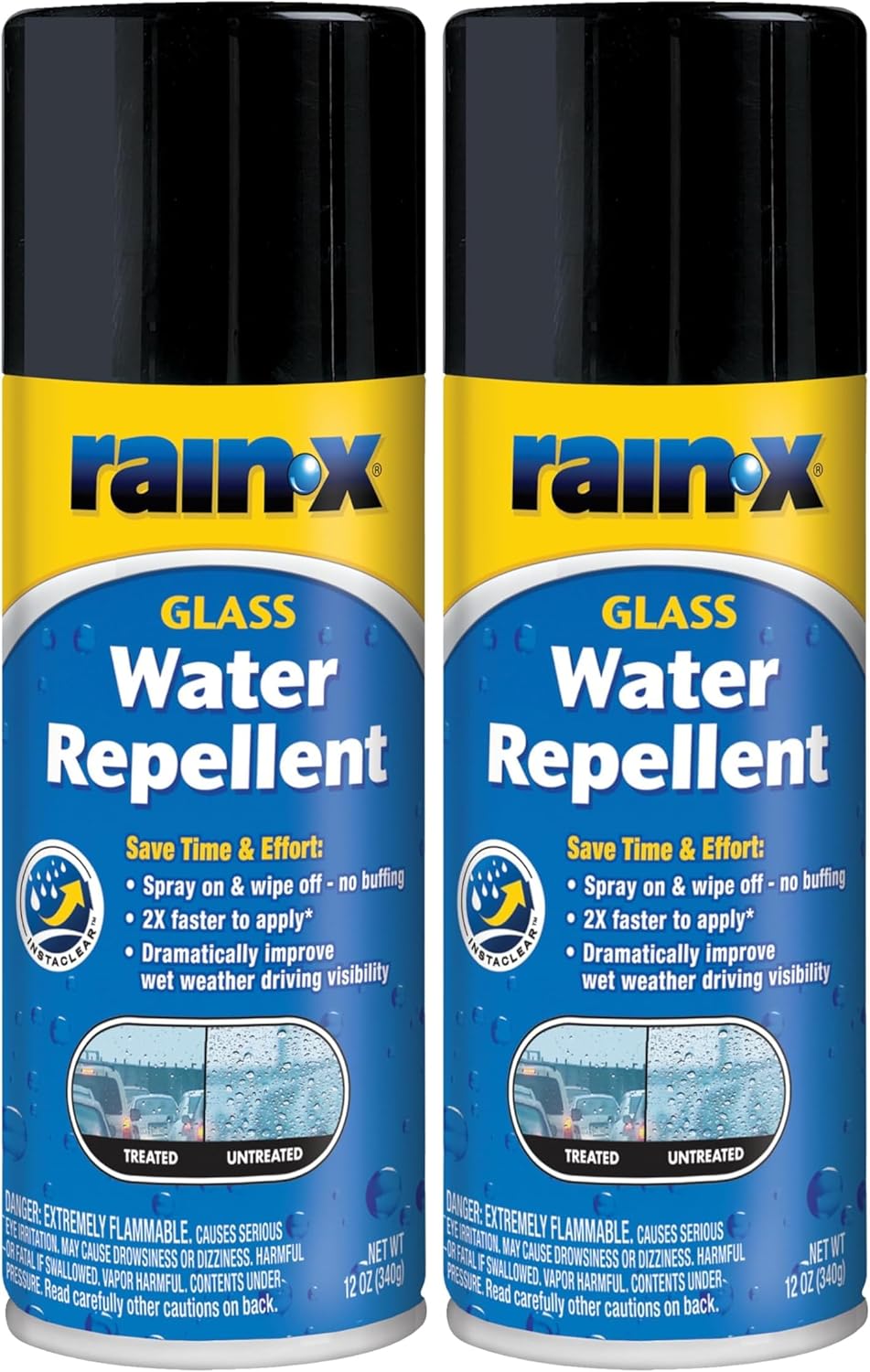 Rain-X 800002243 Glass Treatment, 7 oz. - Exterior Glass Treatment To Dramatically Improve Wet Weather Driving Visibility During All Weather Conditions