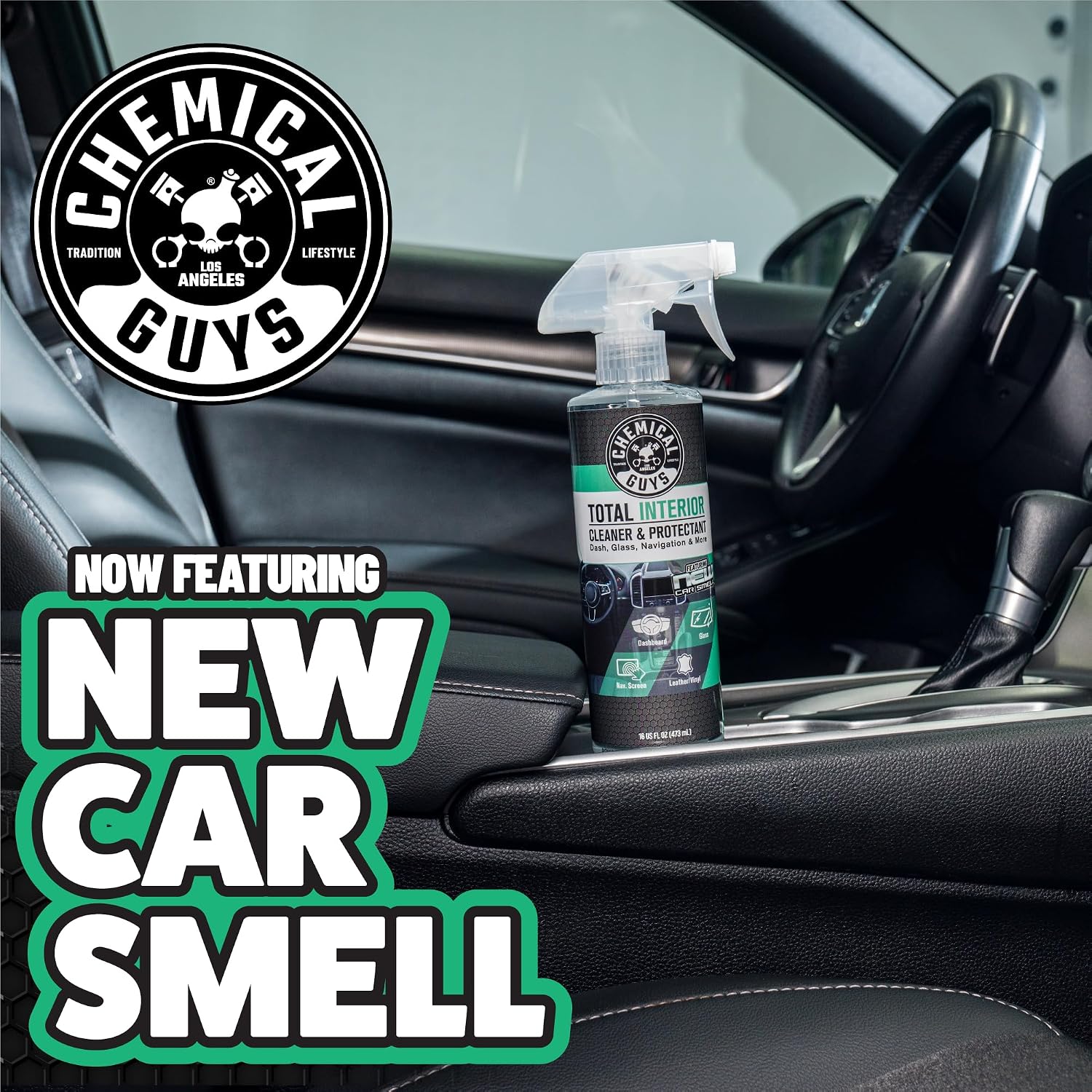 Chemical Guys, Total Interior Cleaner & Protectant, New Car Scent, 16 oz