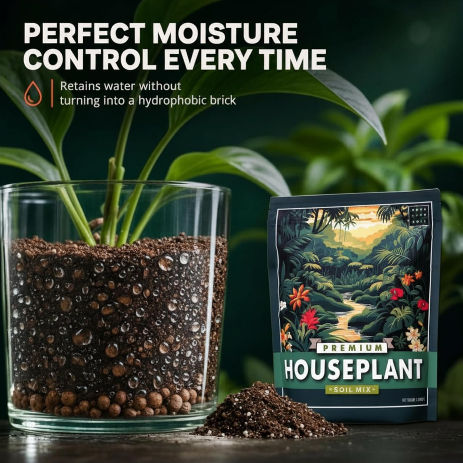 Agralife Houseplant Soil 4 Quarts Premium Organic Mix for Indoor Plants