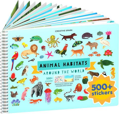 Cupkin Animal Habitats Coloring & Sticker Activity Book | 500+ Stickers